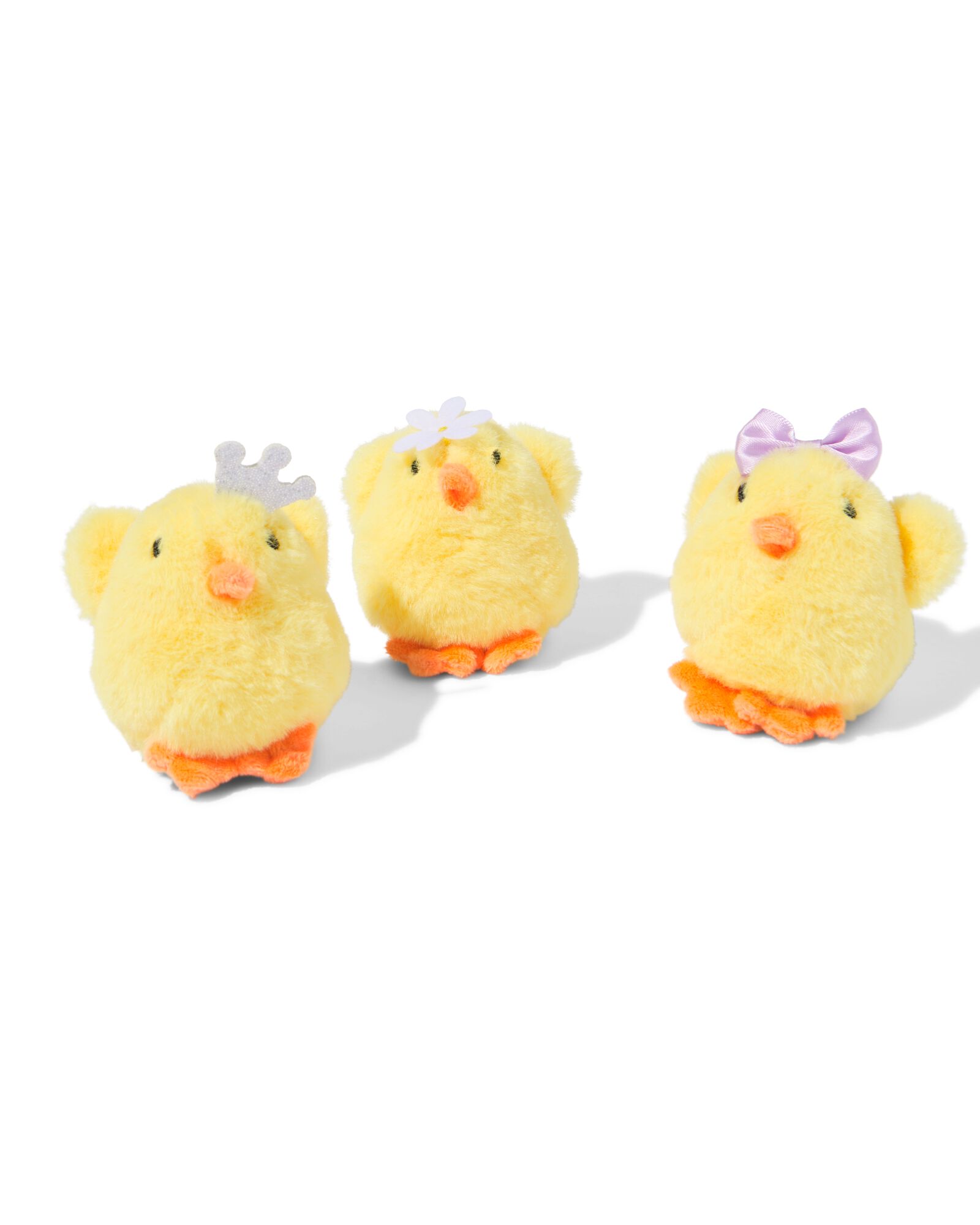 poussins d&eacute;coratifs en peluche - Lot de 3 - 25800192 - HEMA