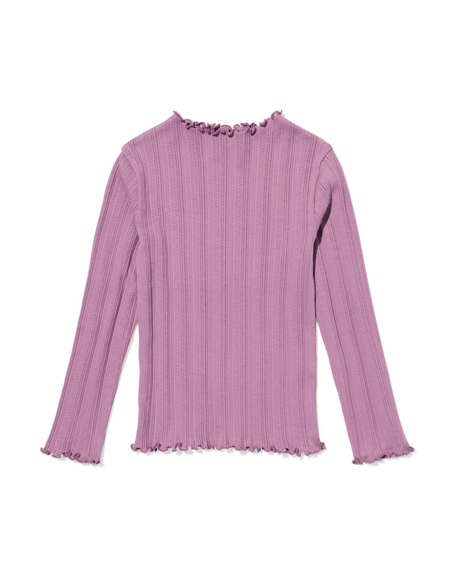 kinder T-shirt fijngebreid  paars paars - 30841252PURPLE - HEMA