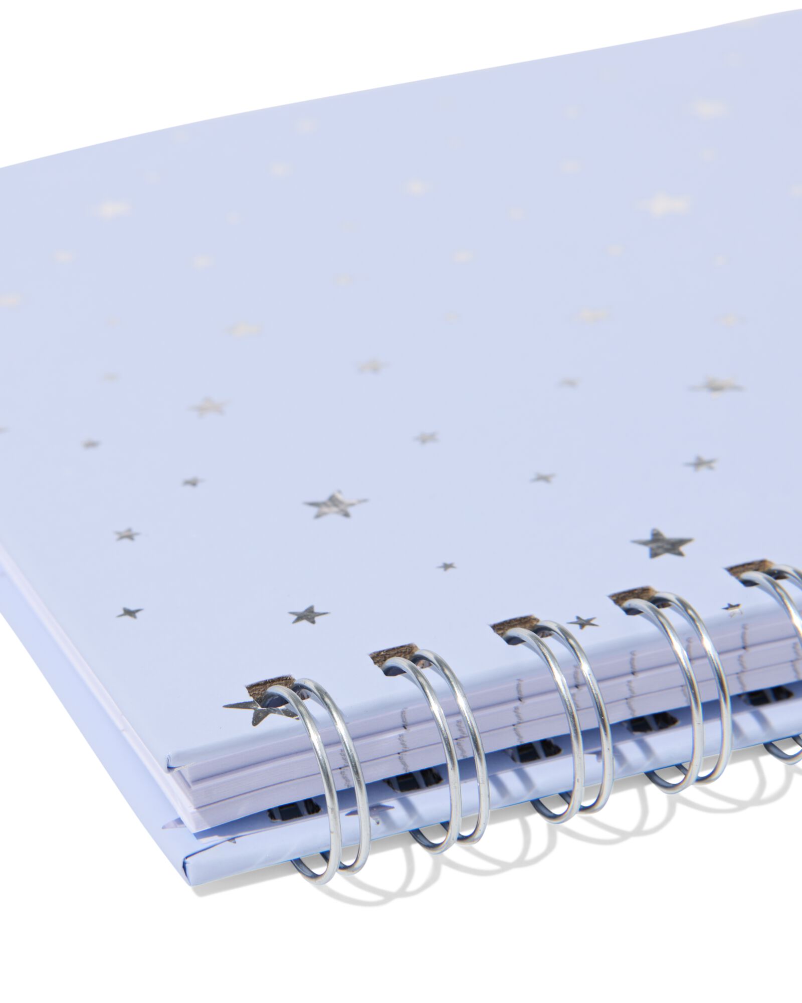 carnet A5 lign&eacute; avec &eacute;toiles argent&eacute;es  - 14100366 - HEMA