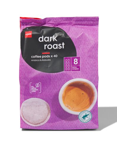 40er-Pack Kaffeepads, Dark Roast - 17150012 - HEMA