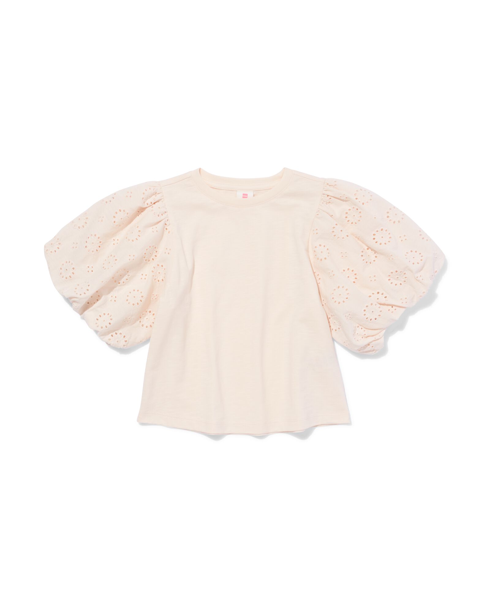 kinder T-shirt geborduurd ecru ecru - 30826104ECRU - HEMA