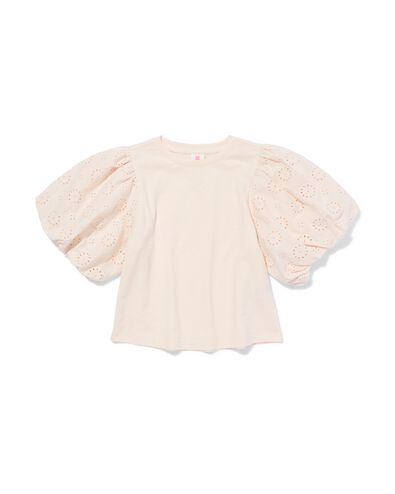 kinder T-shirt geborduurd ecru ecru - 30826104ECRU - HEMA