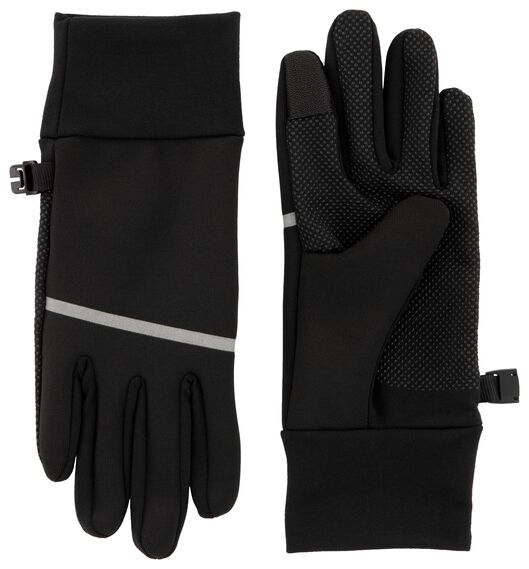 Kinder-Handschuhe, Softshell, touchscreenfähig schwarz - 1000028930 - HEMA
