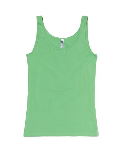 débardeur femme stretch coton vert XL - 19690497 - HEMA