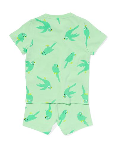pyjacourt enfant coton stretch oiseaux vert 134/140 - 23031785 - HEMA