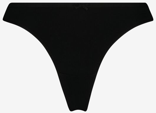 3 strings femme en coton stretch noir noir - 1000025062 - HEMA