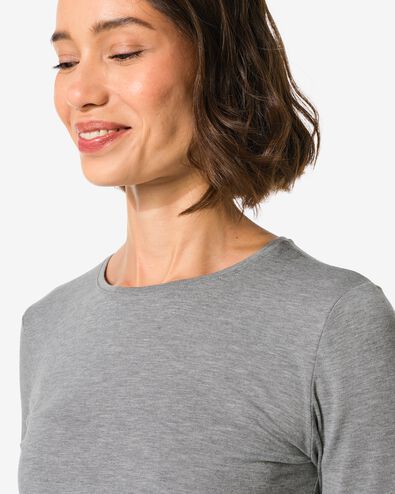Damenshirt Heat grau - 36302570GREY - HEMA