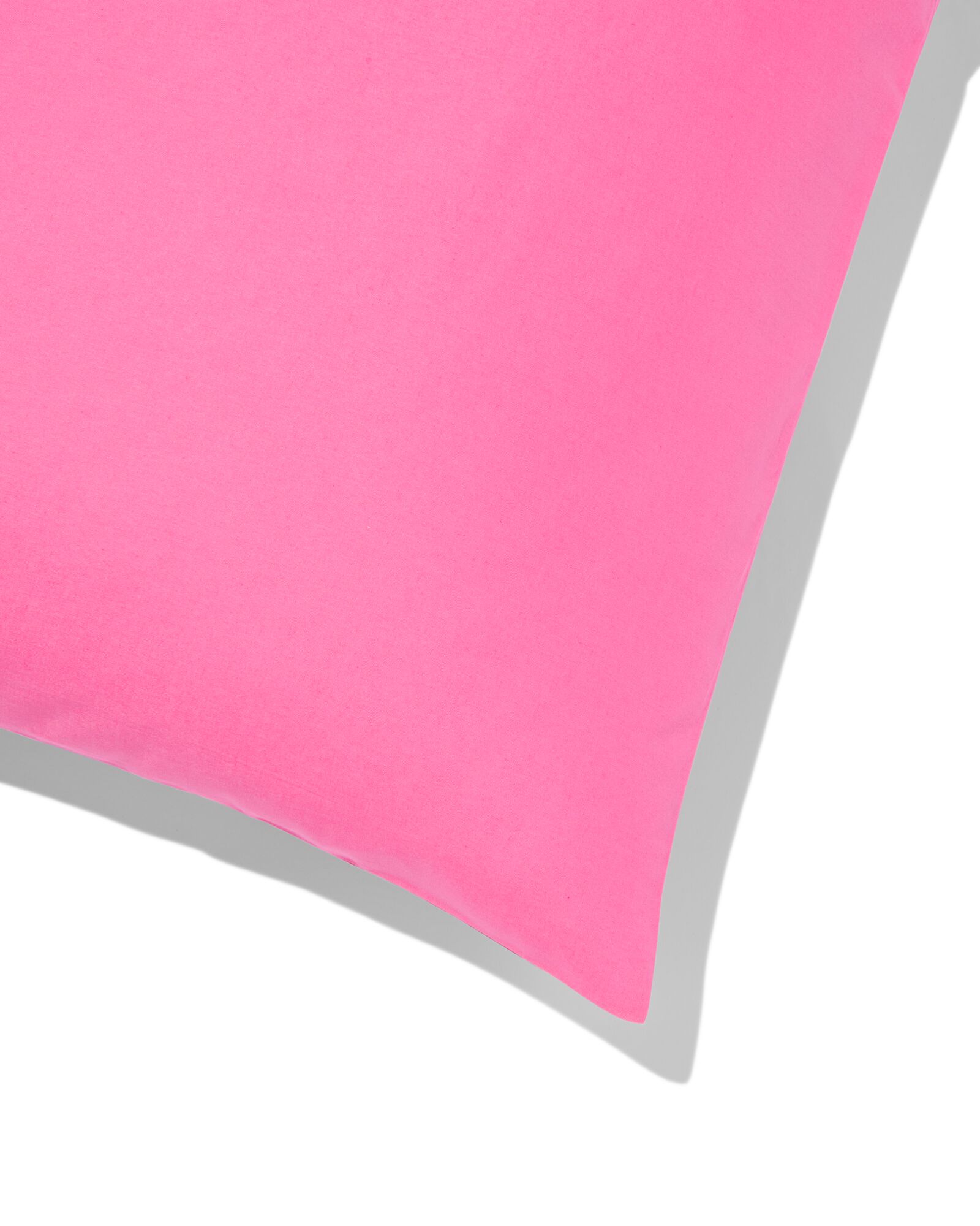 taie d'oreiller 60x70cm coton doux rose vif - 5130020 - HEMA