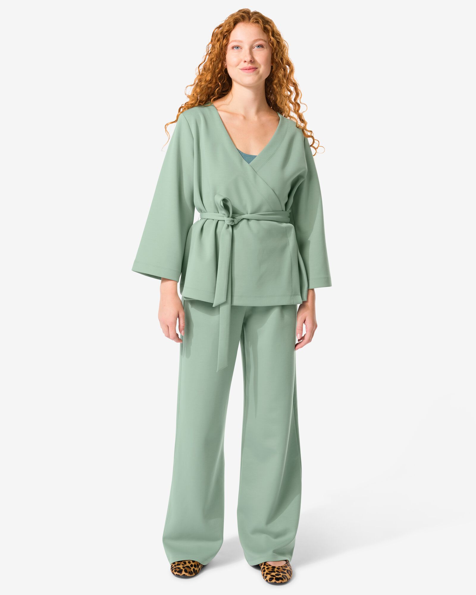 damesbroek Elly  lichtgroen - 36203580LIGHTGREEN - HEMA