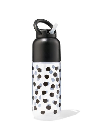 gourde avec paille pois 300ml - 80650075 - HEMA