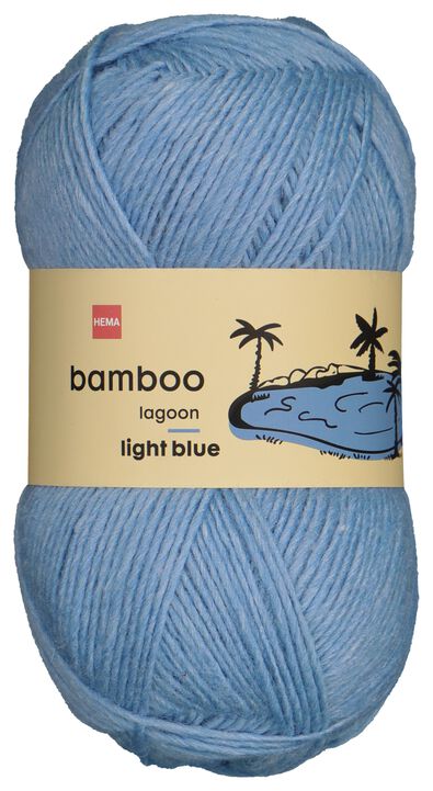 fil de laine bambou 100g bleu blauw bambou - 1400227 - HEMA