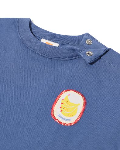 t-shirt b&eacute;b&eacute; jersey bleu bleu - 33187470BLUE - HEMA