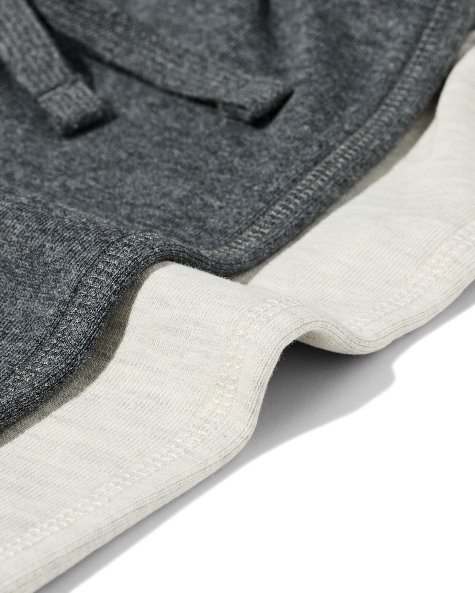 kindershort regular fit sweatstof - 2 stuks grijsmelange grijsmelange - 30714617GREYMELANGE - HEMA