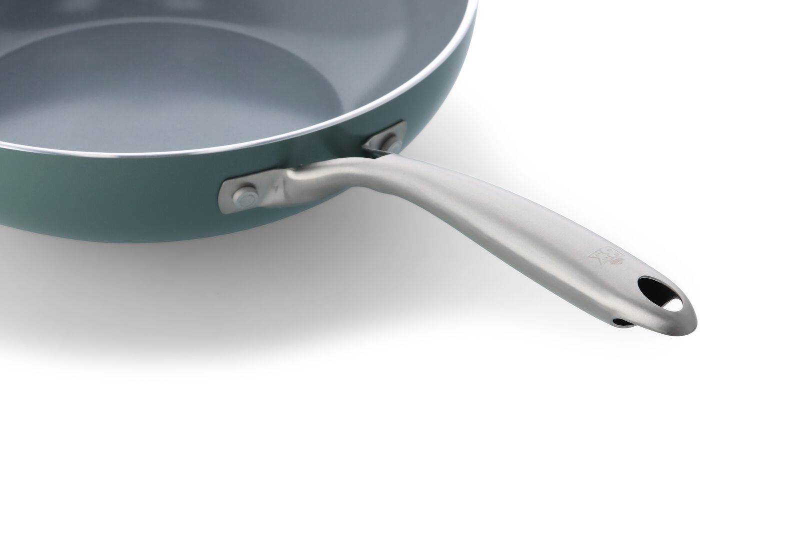 BK Wokpfanne &Oslash; 28 cm, Keramik, PFAS-frei, gr&uuml;n Wok, 28 cm BK - 80190230 - HEMA