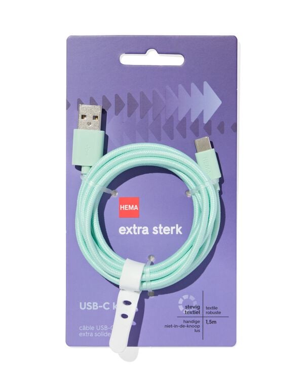 câble chargeur USB vers USB-C 1,5m - 39680048 - HEMA
