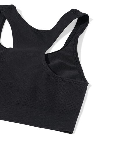 Kindersporttop nahtlos schwarz schwarz - 30660119BLACK - HEMA