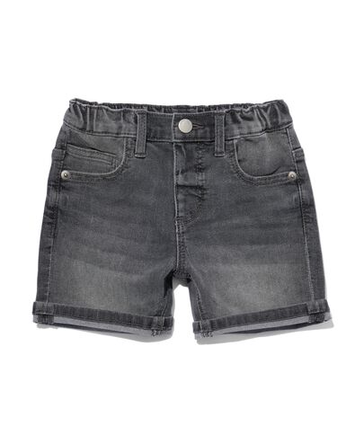 baby korte jeans donkergrijs 68 - 33109952 - HEMA