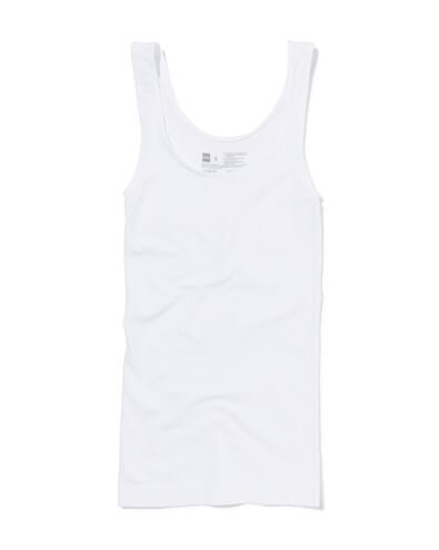 Damen-Hemd, mit Bambus, leicht figurformend weiß XL - 21500324 - HEMA