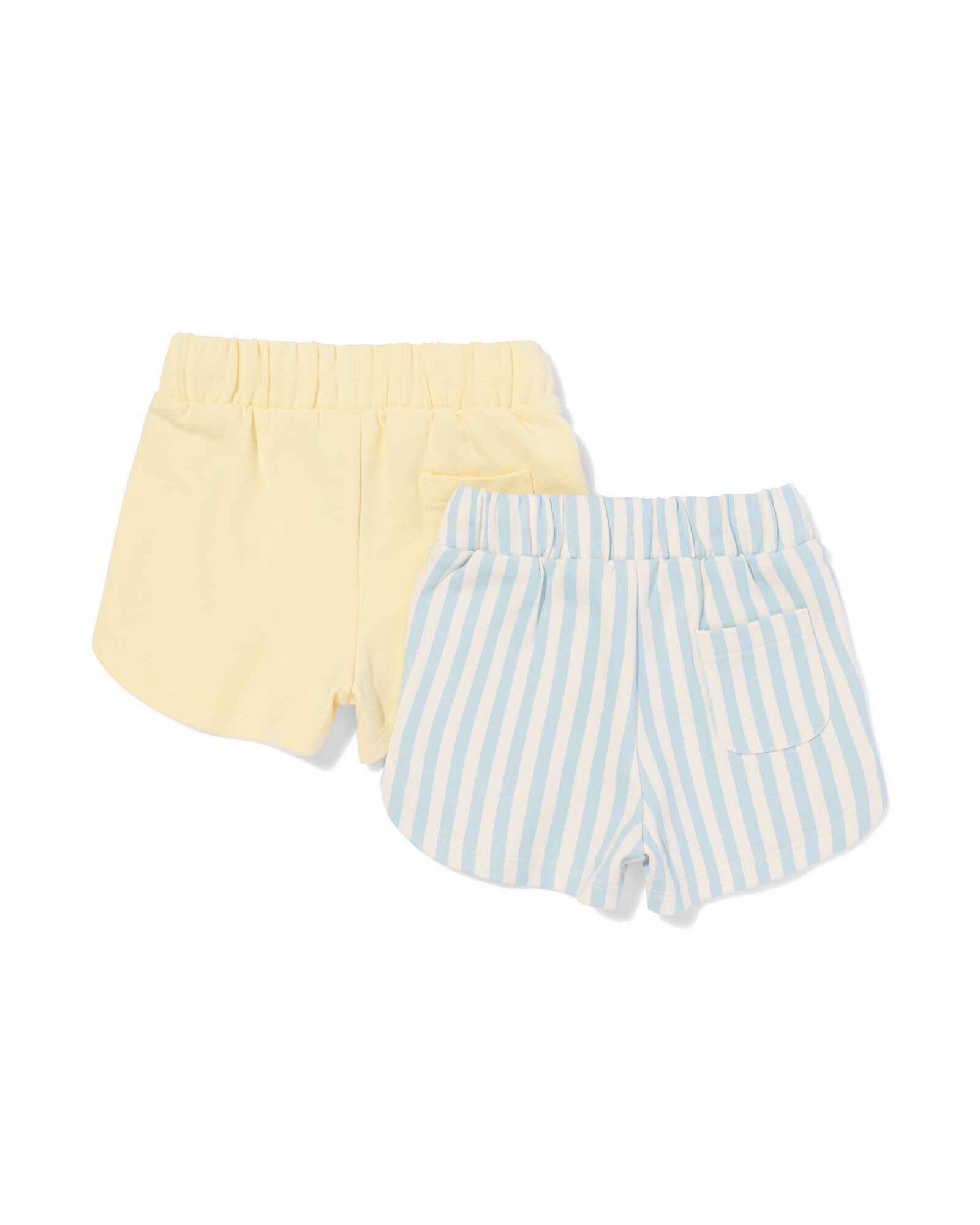 pantalon b&eacute;b&eacute; coupe confortable tissu molleton rayures - 2 pi&egrave;ces jaune p&acirc;le jaune p&acirc;le - 33007480LIGHTYELLOW - HEMA