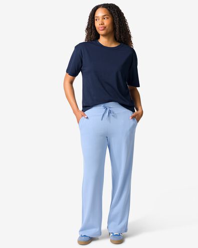 short sweat femme coupe ample bleu clair bleu clair - 36000595LIGHTBLUE - HEMA