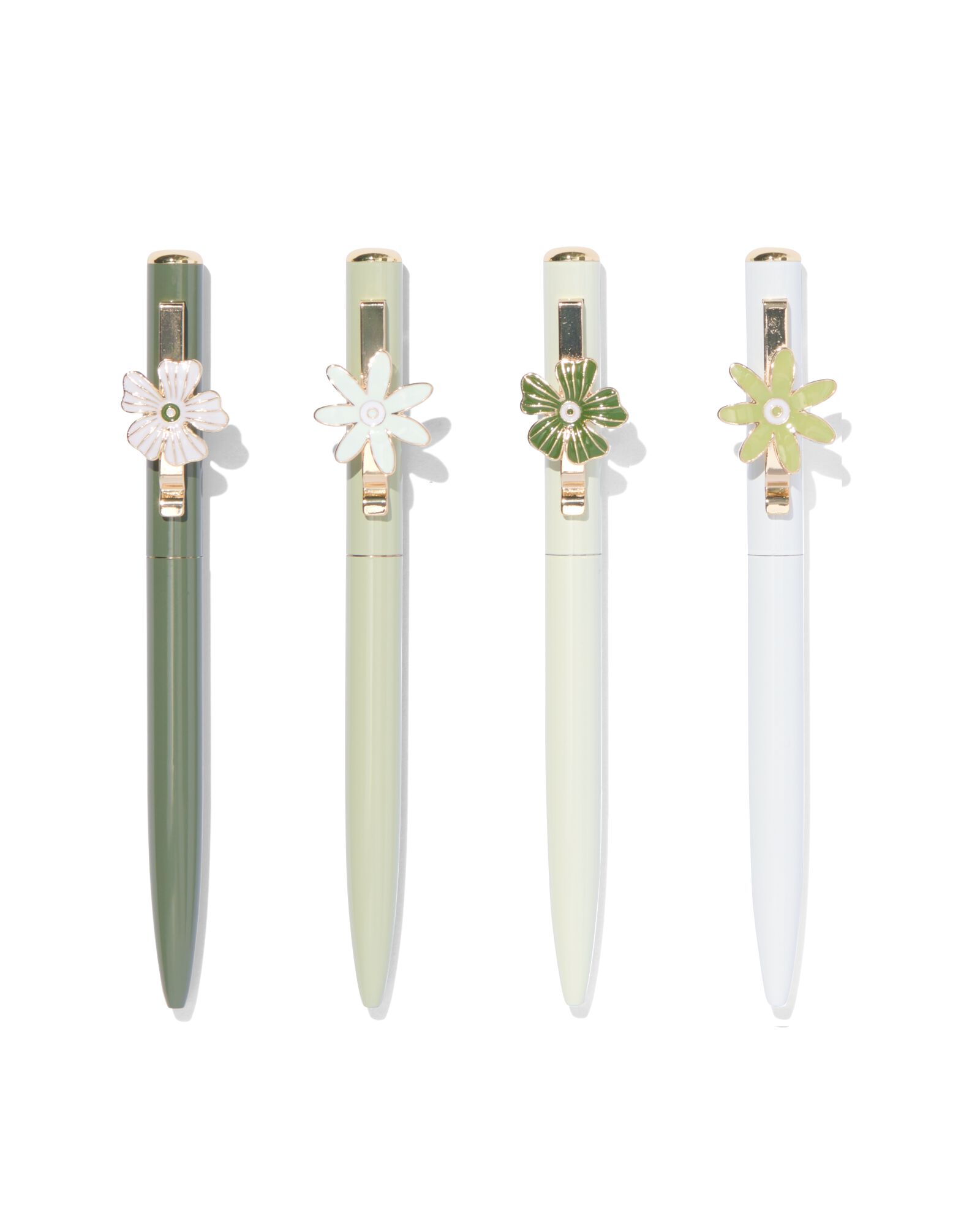 Nachf&uuml;llbarer Kugelschreiber mit Schreibfarbe Blau und Blume - 14470082 - HEMA