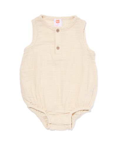 newborn body mousseline ecru ecru - 33452420ECRU - HEMA