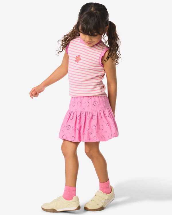 kinderrok geborduurd roze roze - 30846249PINK - HEMA