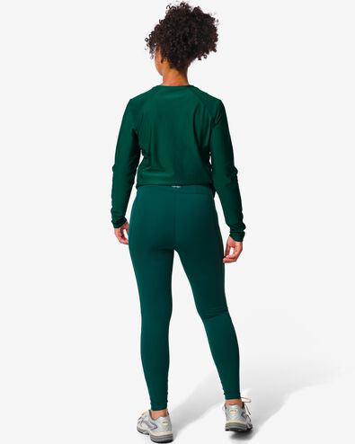 legging de sport femme vert foncé M - 36090156 - HEMA