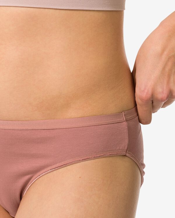 slips femme en coton - lot de 2 marron clair marron clair - 19620684LIGHTBROWN - HEMA