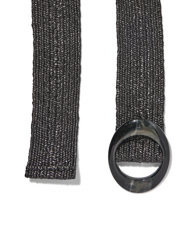 gevlochten elastische dames riem 5cm zwart 105 - 16360174 - HEMA