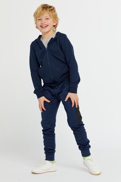 Kinder-Cardigan mit Kapuze dunkelblau - 1000026071 - HEMA