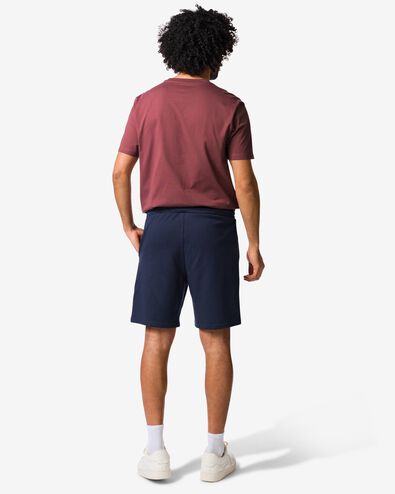 heren sweatshort donkerblauw donkerblauw - 2109960DARKBLUE - HEMA