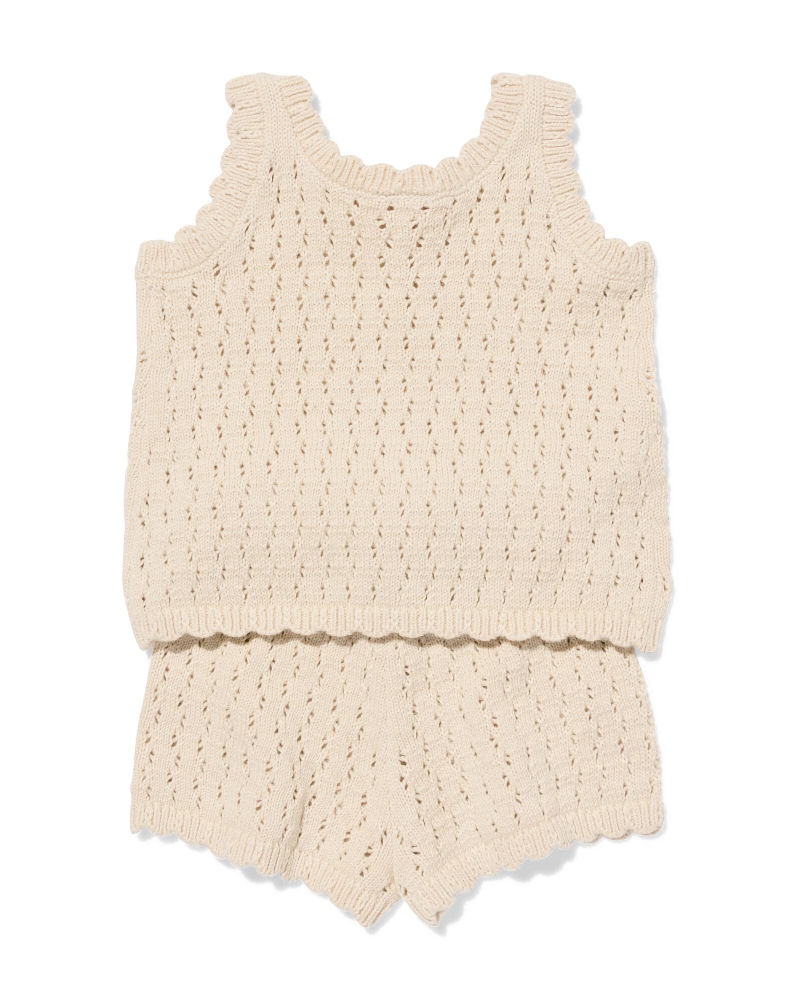 babykledingset gehaakt ecru ecru - 33000180ECRU - HEMA