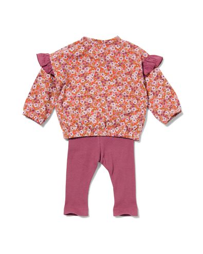 kledingset baby legging en sweater roze 98 - 33004557 - HEMA
