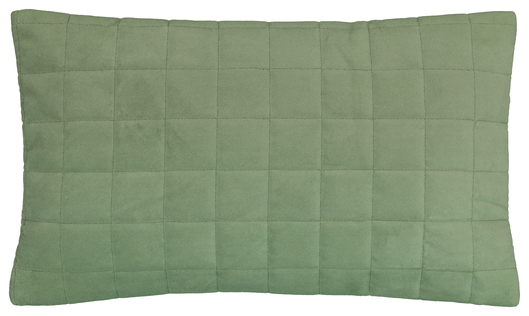 Kissenbezug, 50 x 30 cm, grün, Stepp-Fleece - 7322131 - HEMA