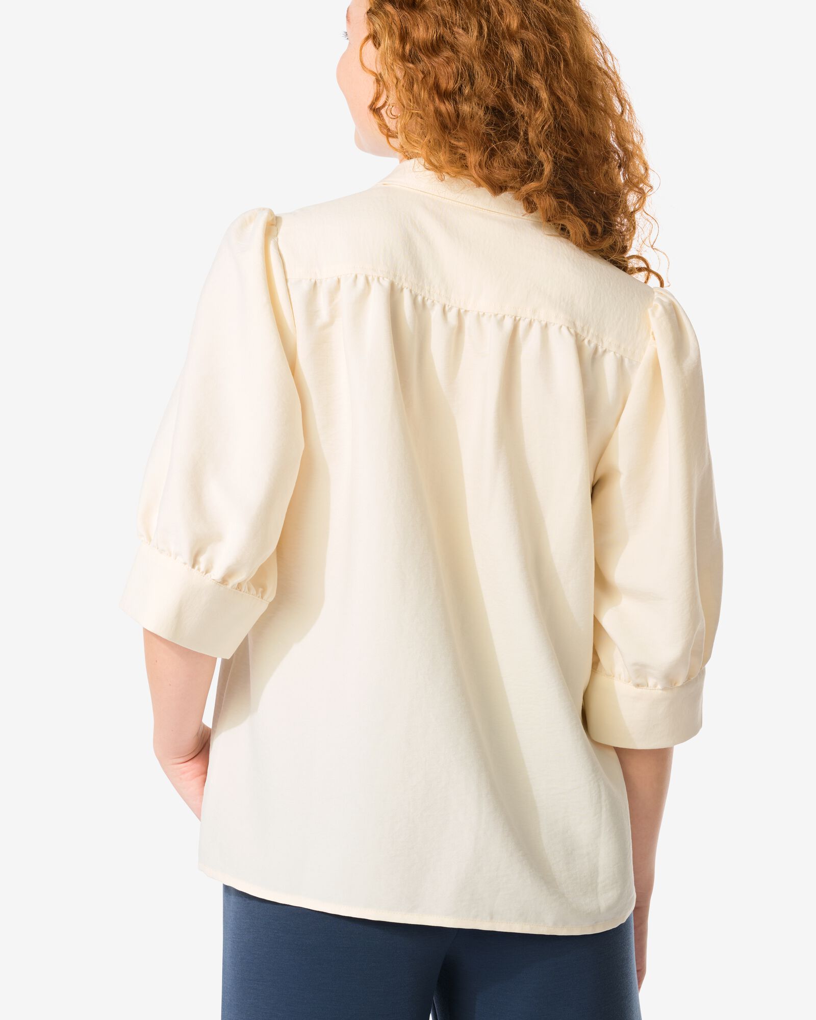 damesblouse Dakota gebroken wit - 36203070OFFWHITE - HEMA