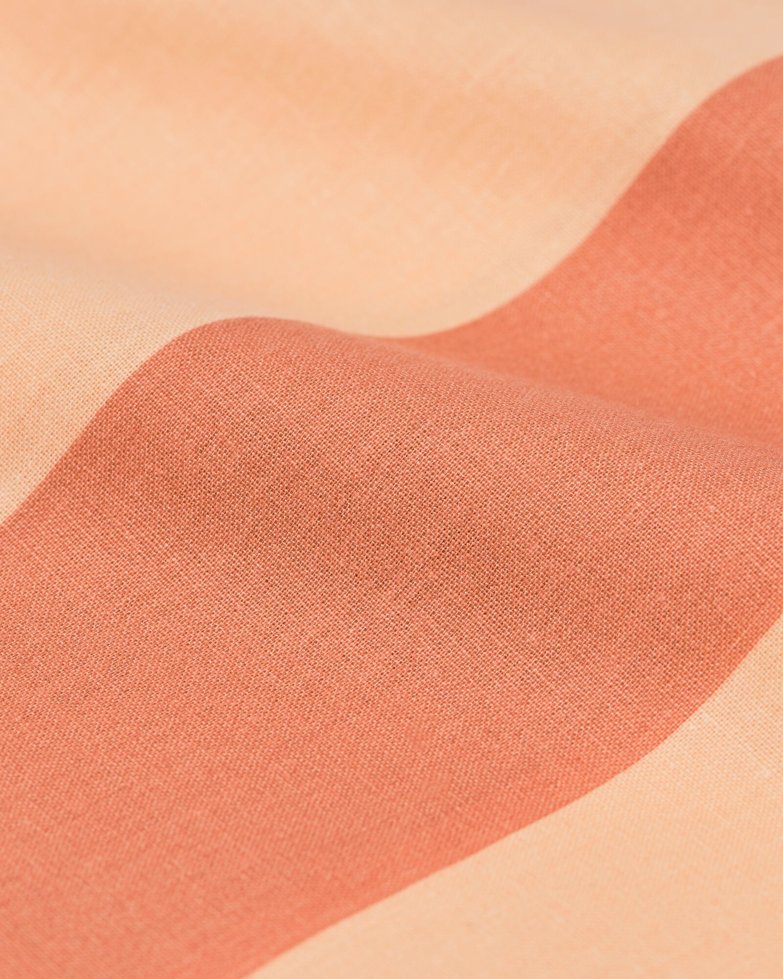 housse de couette 240x200/220 coton doux ray&eacute; p&ecirc;che - 5750151 - HEMA