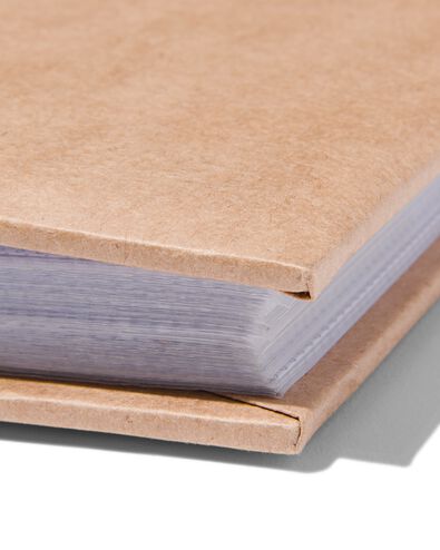 fotoboek met insteekhoezen 22.5x22.5 kraft - 14650214 - HEMA