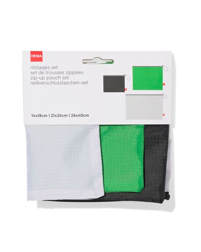 sacs &agrave; fermeture &eacute;clair S+M+L - lot de 3 - 18670030 - HEMA