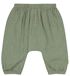 pantalon nouveau-né coton mousseline vert - 1000027322 - HEMA