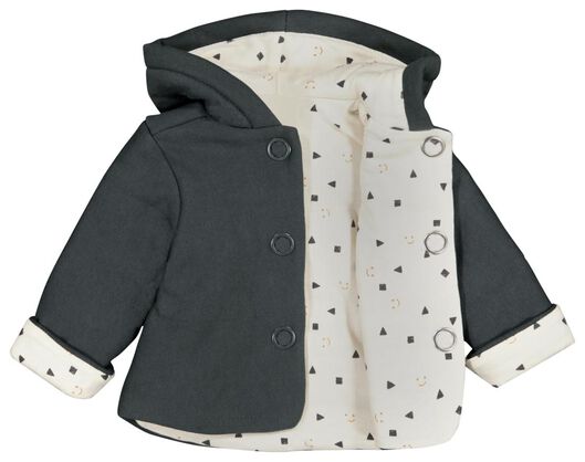 manteau nouveau-né rembourré gris gris - 1000026340 - HEMA