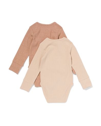 body évolutif ecovero™ - 2 pièces  beige beige - 33304750BEIGE - HEMA