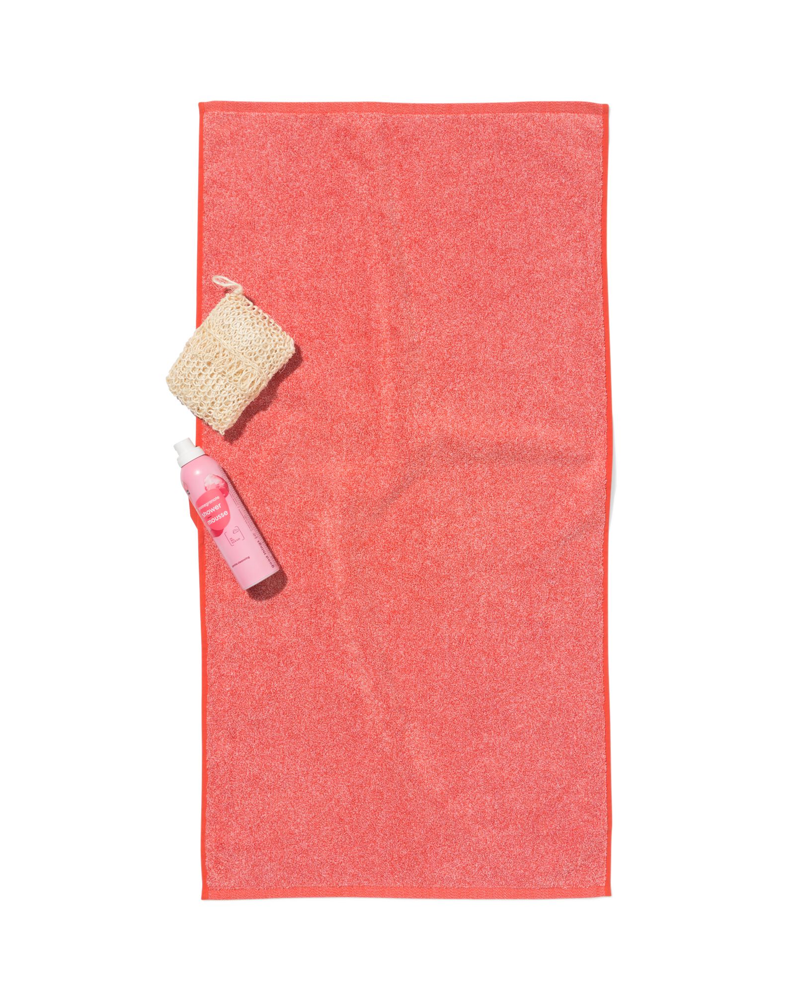 serviettes de bain - qualit&eacute; &eacute;paisse rouge serviette 50 x 100 - 5200268 - HEMA