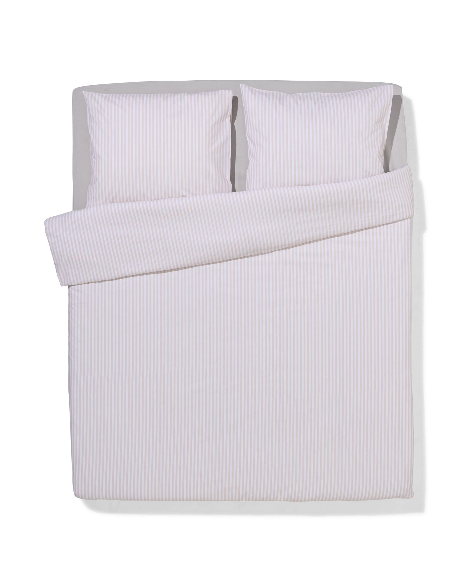 housse de couette 200x200/220 cm coton doux beige - 5750135 - HEMA