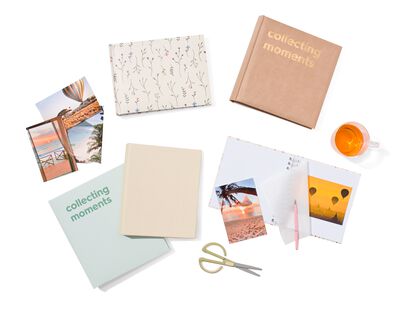 Fotoalbum, 18 x 24 cm, Papier, Blumen - 14650224 - HEMA