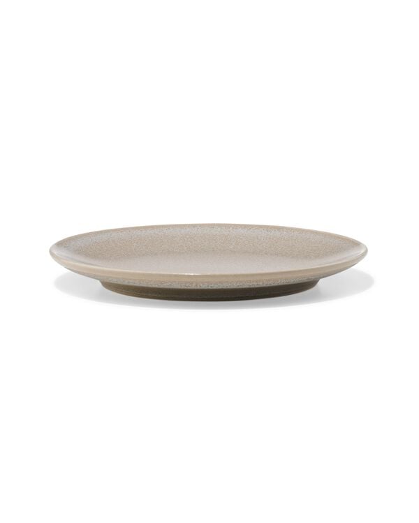Kuchenteller &Oslash; 16 cm, Monaco, Steingut, hellbraun - 9650193 - HEMA