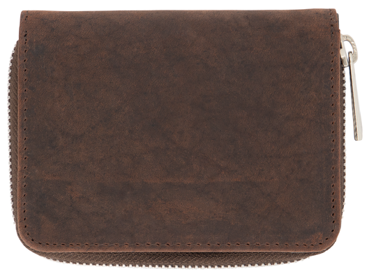 portemonnaie 10x13 cuir marron - 18120081 - HEMA