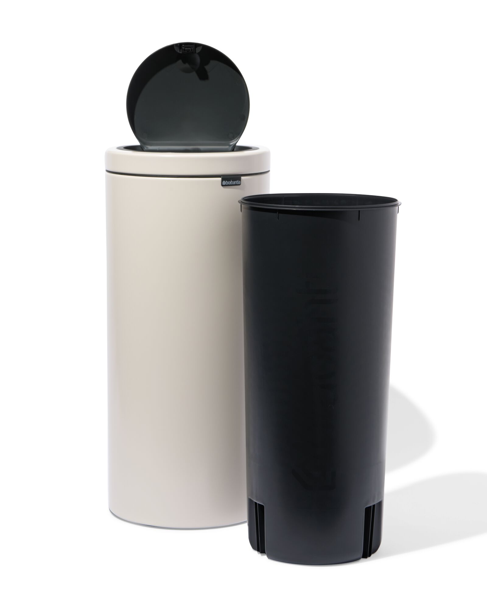Brabantia Touch Bin Flat Top prullenbak 30L Soft Beige -  beige Brabantia - 20500188 - HEMA