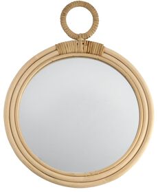 Spiegel, Ø 27 cm, Rattan - 13212216 - HEMA