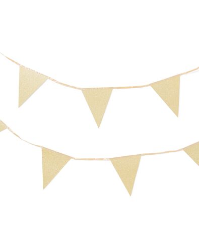 vlaggenlijn karton goud 4m - 14280215 - HEMA